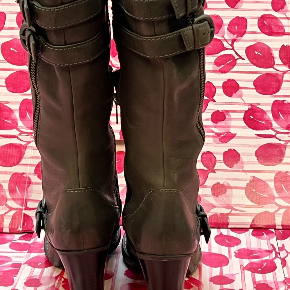 Once loved Grey Born Mid-calf boot. Worn around home in extremely good condition